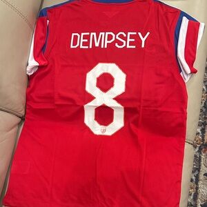 USA Dempsey 2014 World Cup Away Bomb Pop Jersey USMNT Fits Large